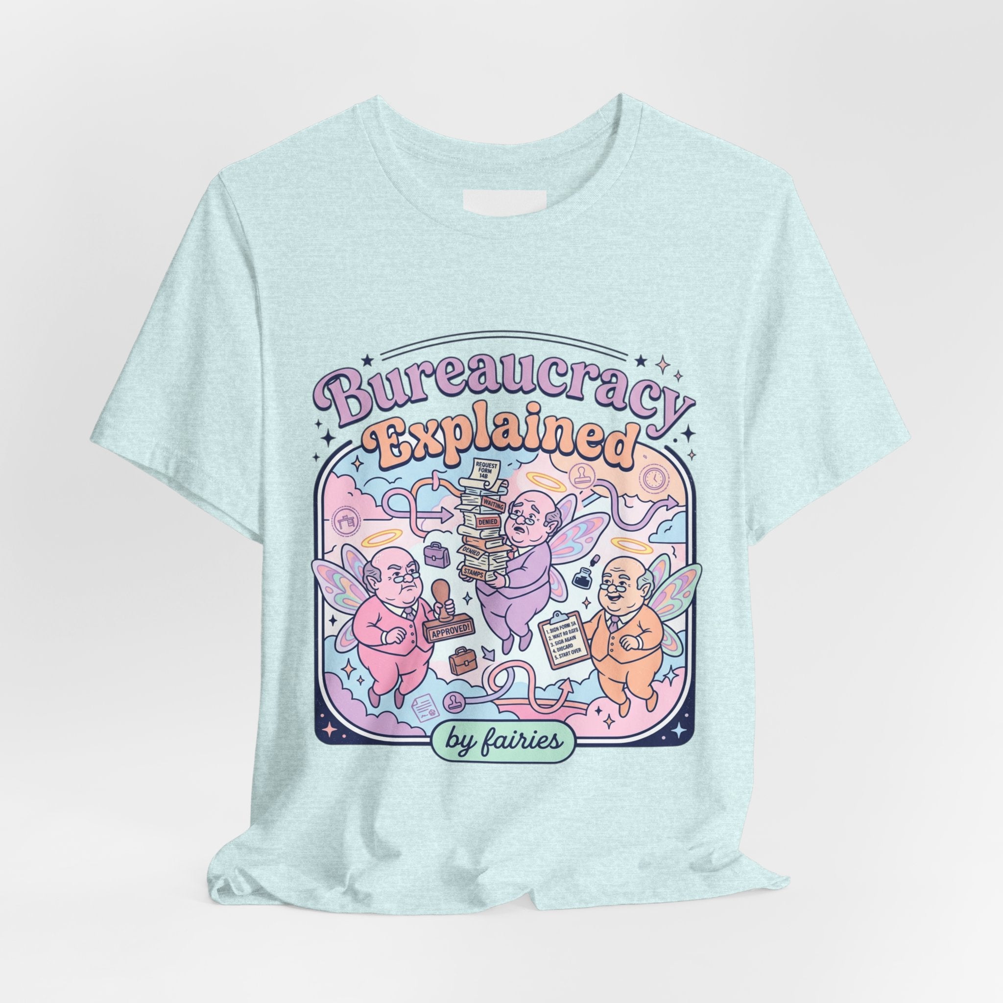 Bureaucracy Explained Tee | Political Satire, Absurdist America
