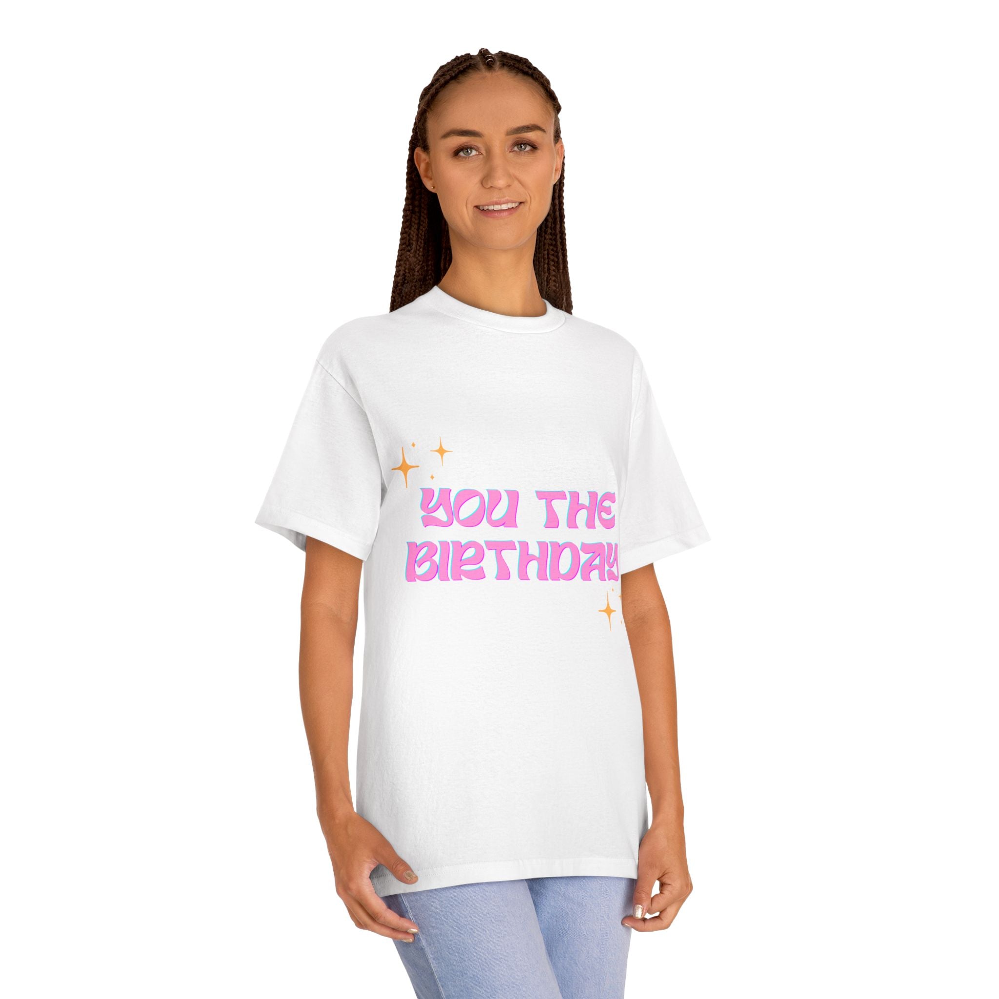 Viral "You The Birthday" Sparkle Graphic T-Shirt