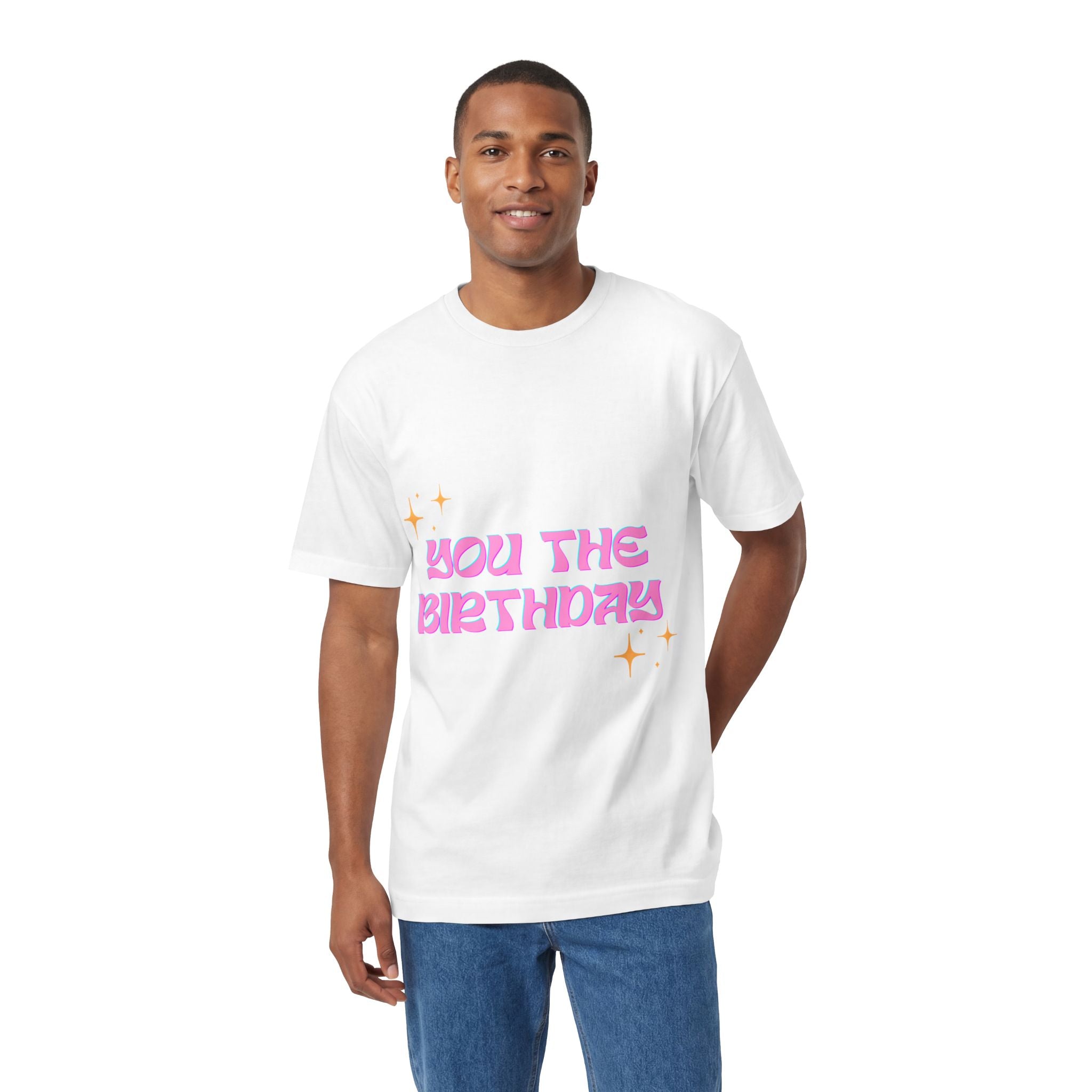 Viral "You The Birthday" Sparkle Graphic T-Shirt