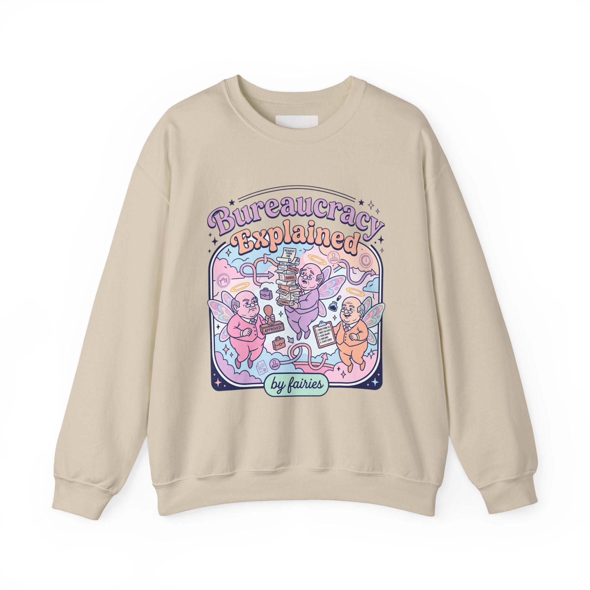 Bureaucracy Explained Crewneck Sweatshirt | political satire, absurdist America