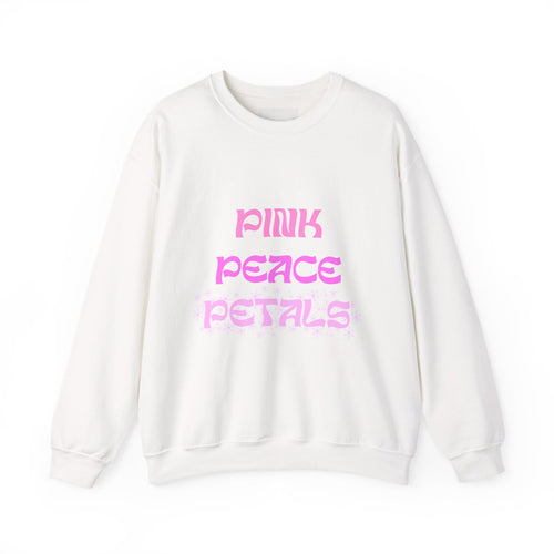 Crewneck Sweatshirt — Pink Peace Petals Graphic