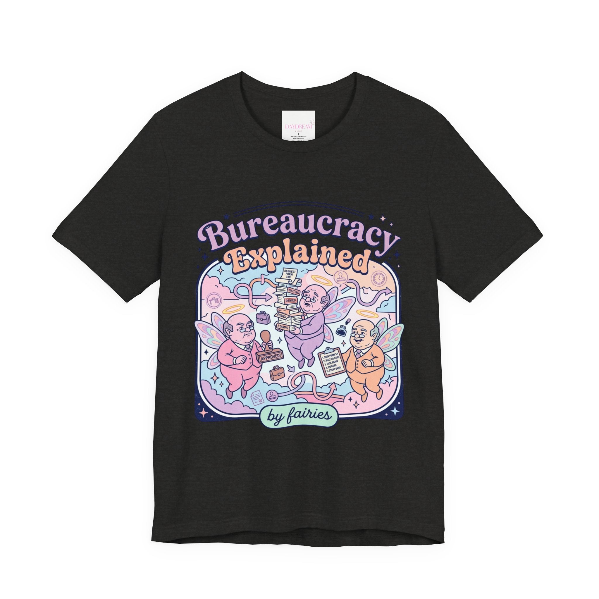 Bureaucracy Explained Tee | Political Satire, Absurdist America