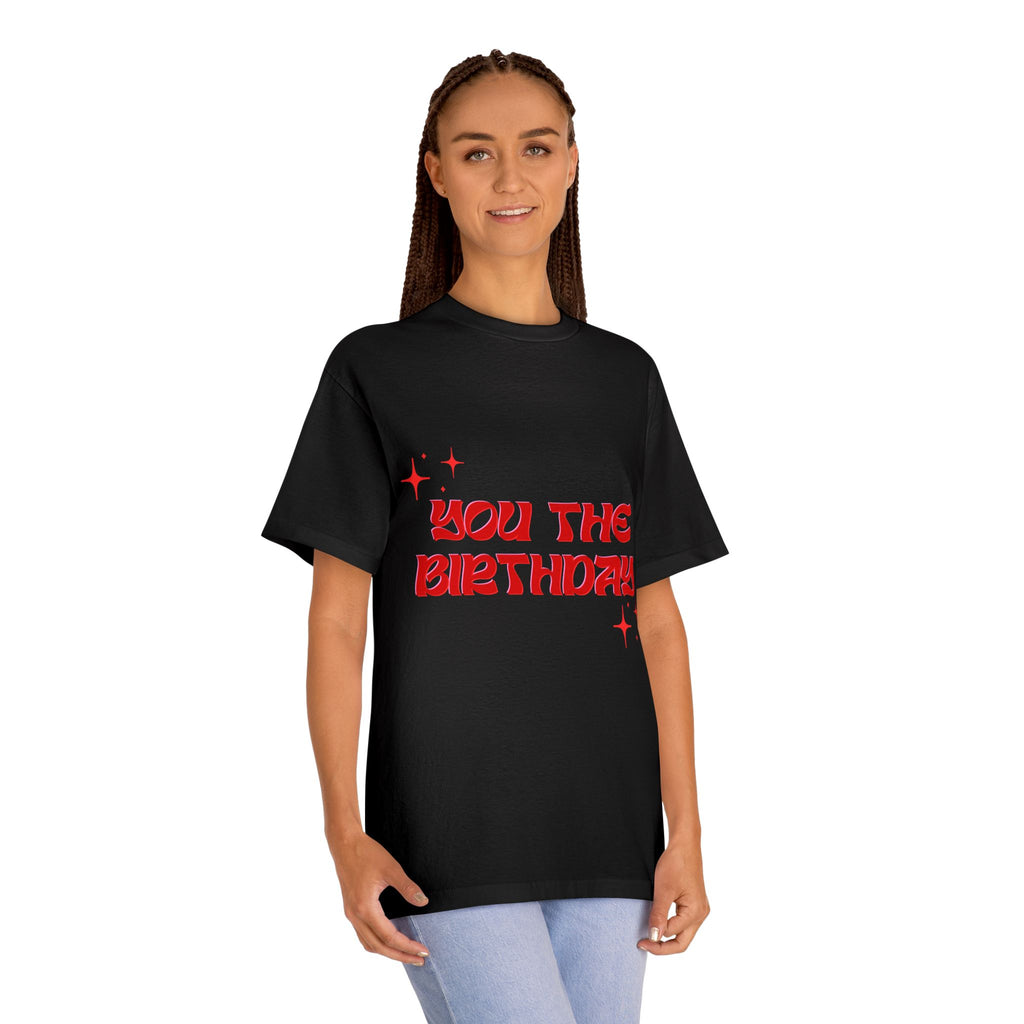 Viral "You The Birthday" Sparkle Graphic T-Shirt