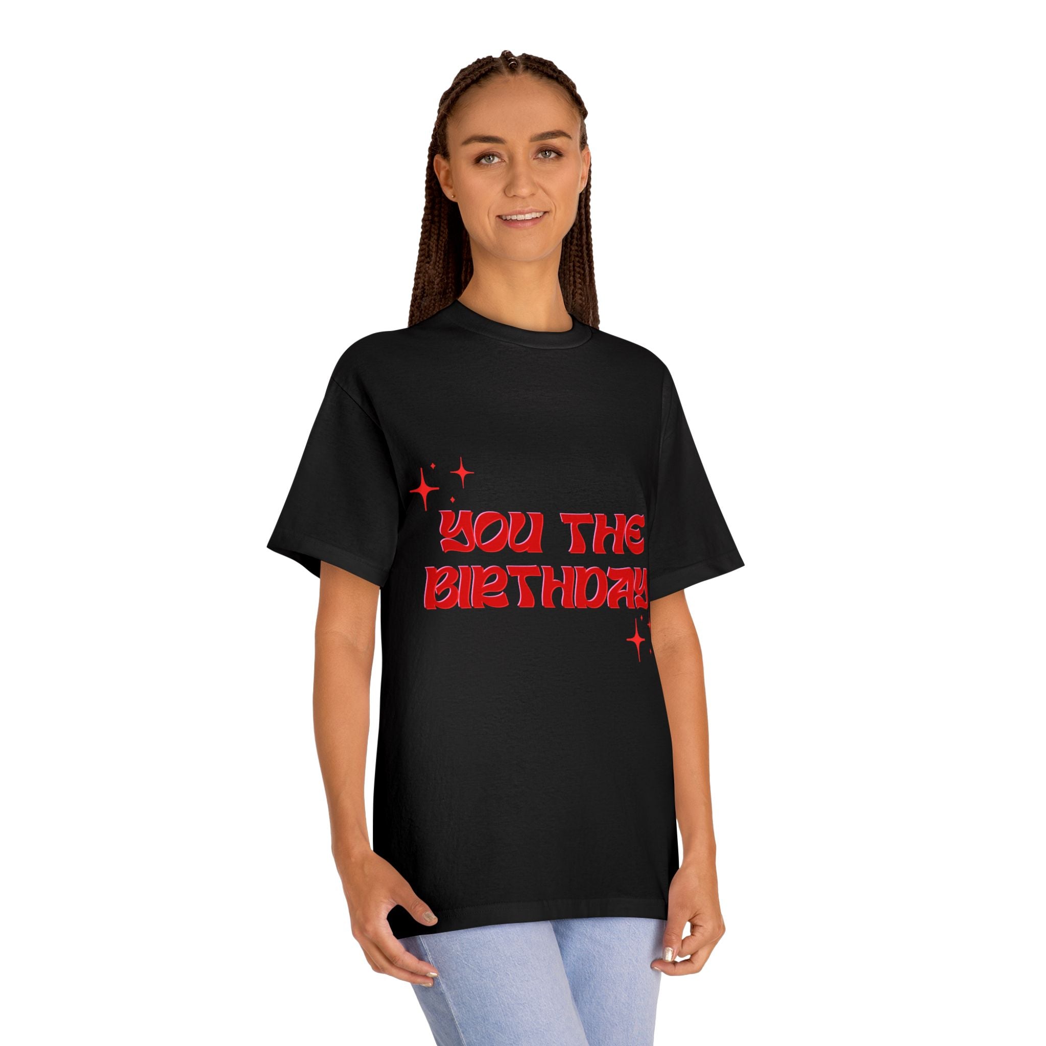 Viral "You The Birthday" Sparkle Graphic T-Shirt