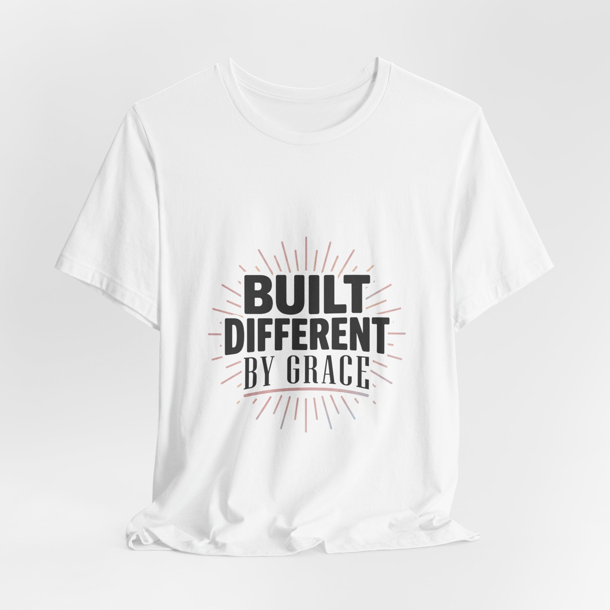 Built Different by Grace Tee | faith streetwear, bold type, washed vintage