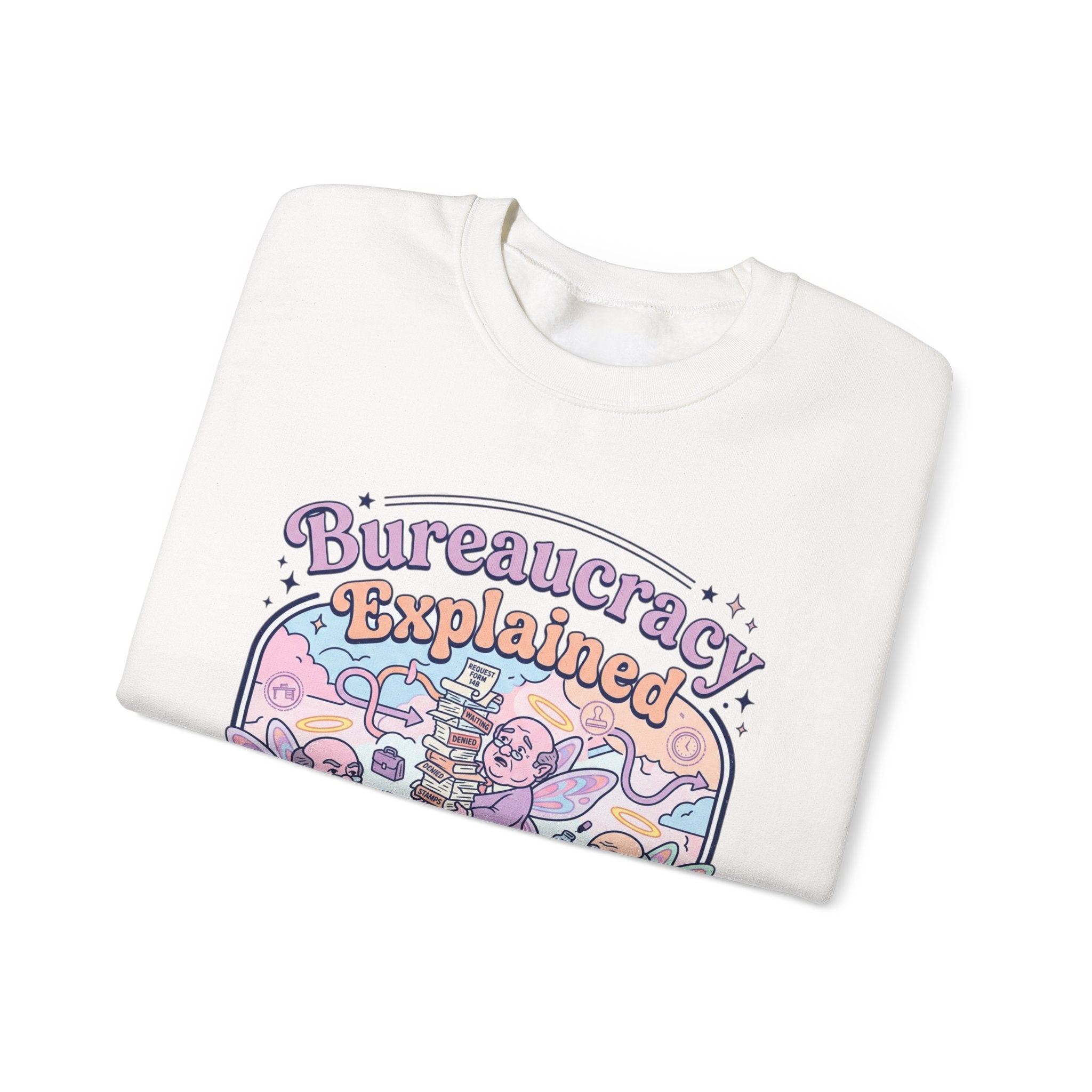 Bureaucracy Explained Crewneck Sweatshirt | political satire, absurdist America